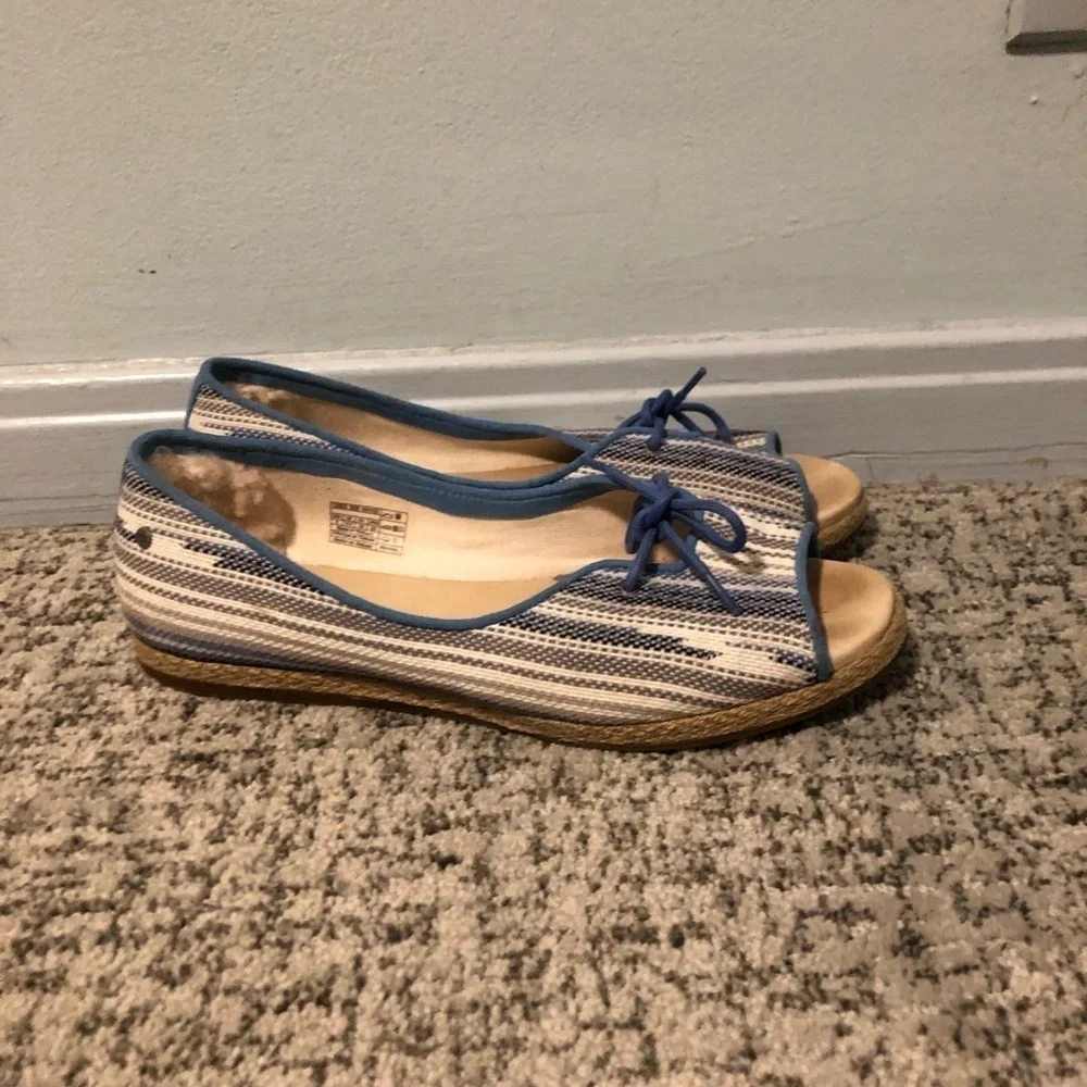 Ugg Marleigh Serape Genuine Lamb Fur Multicolored Sandal Size 8